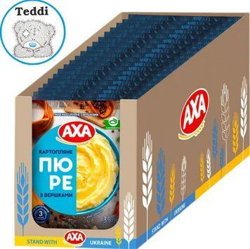 Пюре картопляне з вершками 35гр*22 шт AXA ШОУ-БОКС 2664083317 фото